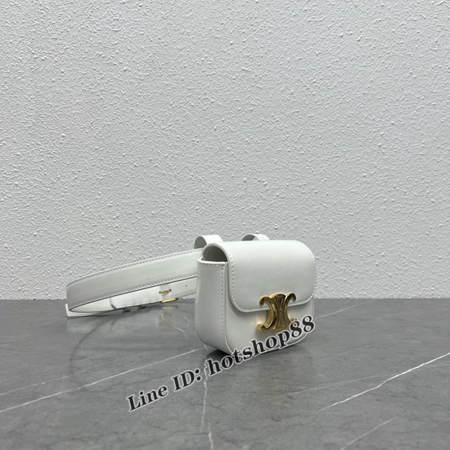 Celine專櫃新款迷你凱旋門腰包 賽琳百搭款男女通用腰包挎包 xxl1219